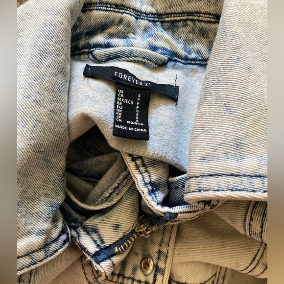 Forever 21 Moto Jean Jacket - Picture 5 of 8